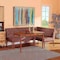 Baxton Studio Riordan Mid-Century Modern Grey Fabric and Walnut Brown Finished Wood 3-Piece Dining Nook Set 186-11355-9305-Zoro - alternate 6